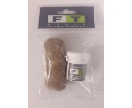 Набор сантехнический AQUAFLEX лен 20 г +паста 27 г, для воды 770104 – изображение 3