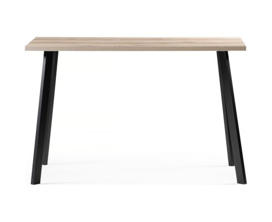 Стол Woodville тринити лофт 120 25 мм дуб делано светлый/черный матовый 489615 – изображение 3