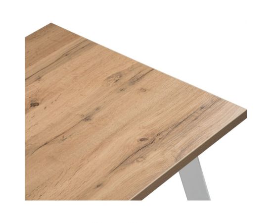 Деревянный стол Woodville тринити лофт 120x80x75, 25 мм, дуб вотан/белый матовый 539243 – изображение 4