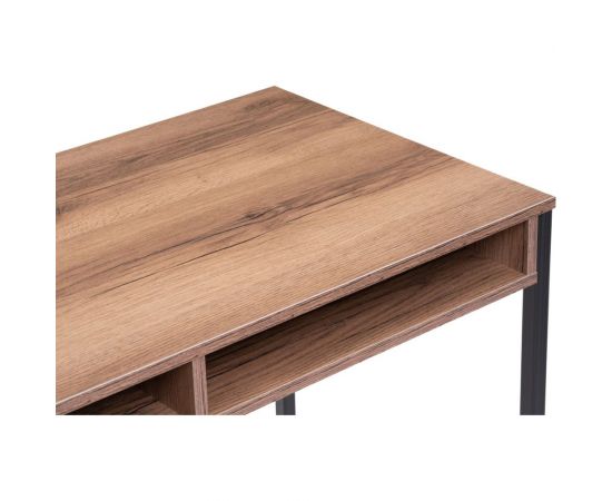 Письменный стол Woodville леон лофт дуб делано темный/черный матовый 489684 – изображение 4