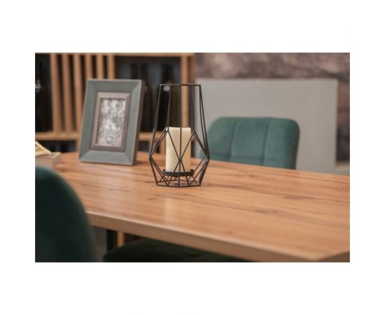 Стол Woodville тринити лофт 140 25 мм дуб делано темный/черный матовый 489641 – изображение 6