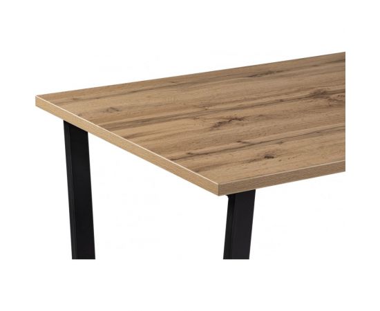 Стол Woodville лота лофт 120 25 мм дуб вотан/черный матовый 489609 – изображение 6