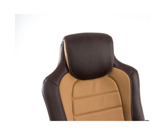 Компьютерное кресло Woodville Kadis коричневое / бежевое 1726 – изображение 7