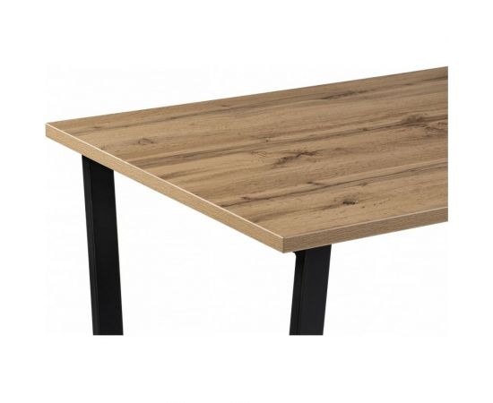 Стол Woodville лота лофт 140 25 мм дуб вотан/черный матовый 489611 – изображение 7