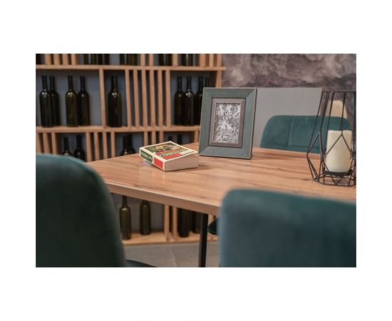 Стол Woodville тринити лофт 140 25 мм дуб делано темный/черный матовый 489641 – изображение 8