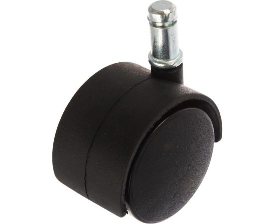 Мебельная колесная опора Tech-Krep D50 мм М11, поворотное без тормоза, штифт, черный нейлон - накладка 151195 