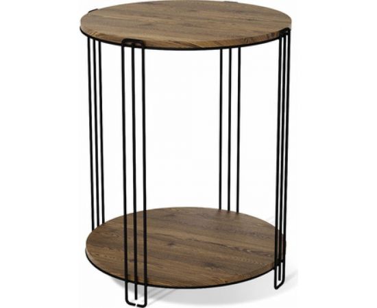 Журнальный столик Sheffilton SHT-CT33 черный муар/светлый орех SHT-СЖ10 