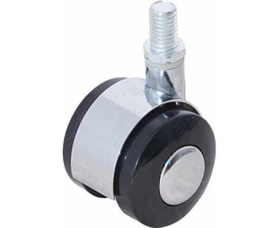 Мебельное колесо Tech-Krep поворотное, пластик, хром, резьба М8, D50, б/т - пакет 152352 