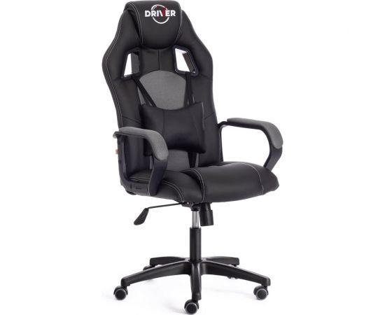 Кресло Tetchair driver 22 кожзаменитель/ткань, черный/серый 36-6/tw-12 19298 
