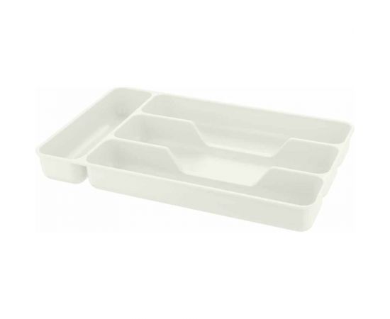 Лоток для столовых приборов Phibo 280х176х35 мм, светло-серый 433209207 