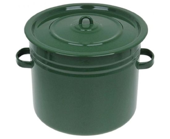 Эмалированный бак СТАЛЬЭМАЛЬ 20 л, зеленый рябчик C42827 ТБ15676 