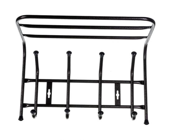 Настенная вешалка с полкой Nika 4 крючка, медный антик ВП4 