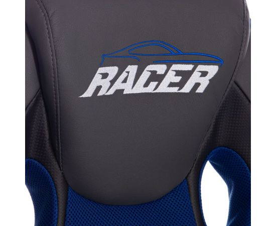 Кресло TetChair RACER кожзам/ткань, металлик/синий 36/10 13231 – изображение 11