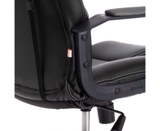 Кресло Tetchair driver 22 кожзаменитель/ткань, черный/серый 36-6/tw-12 19298 – изображение 12