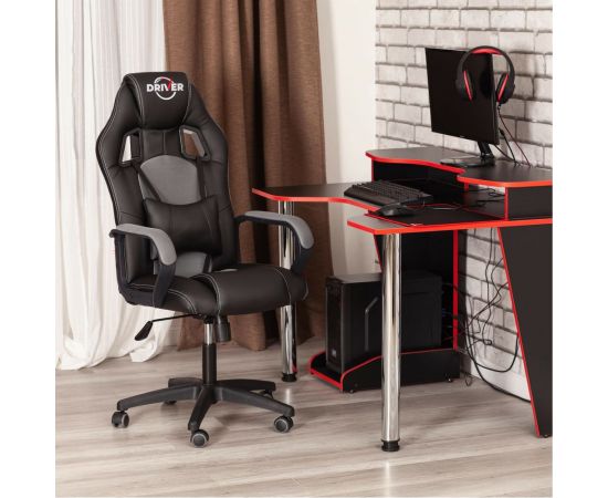 Кресло Tetchair driver 22 кожзаменитель/ткань, черный/серый 36-6/tw-12 19298 – изображение 19