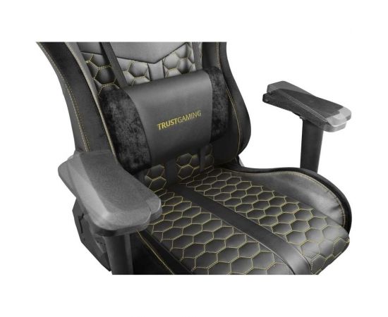 Компьютерное игровое кресло Trust Resto GXT 712 23784 черное кожзам Б0051859 – изображение 2