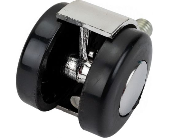 Мебельное колесо Tech-Krep поворотное, пластик, хром, резьба М10, D40, б/т - пакет 152331 – изображение 2