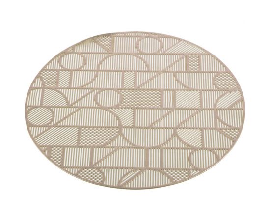 Сервировочная салфетка Рыжий кот PVR-07 Геометрия, диаметр 38 см 103970 – изображение 2