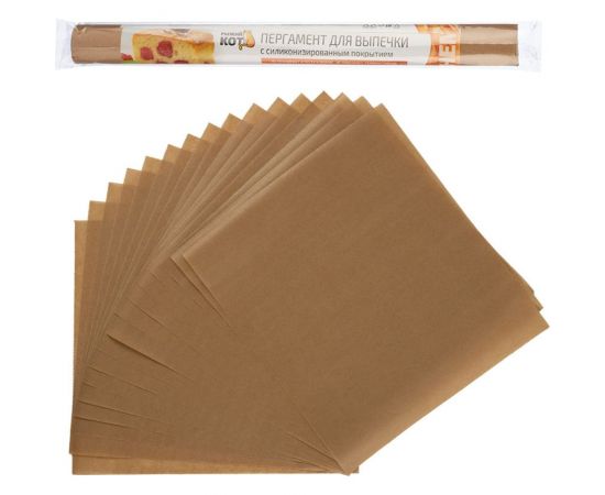 Пергамент для выпечки в листах Рыжий кот с силиконизированным покрытием, 16 листов, размер 38x42 см 106892 – изображение 2