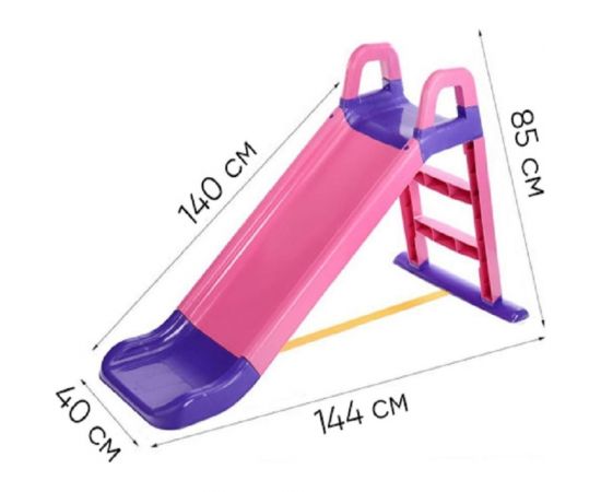 Горка для катания детей Doloni розово-фиолетовая 0140/05, KG014400/05 – изображение 2