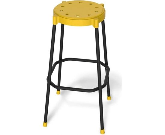 Барный стул Sheffilton SHT-S48 желтый/черный муар CT-48 – изображение 2