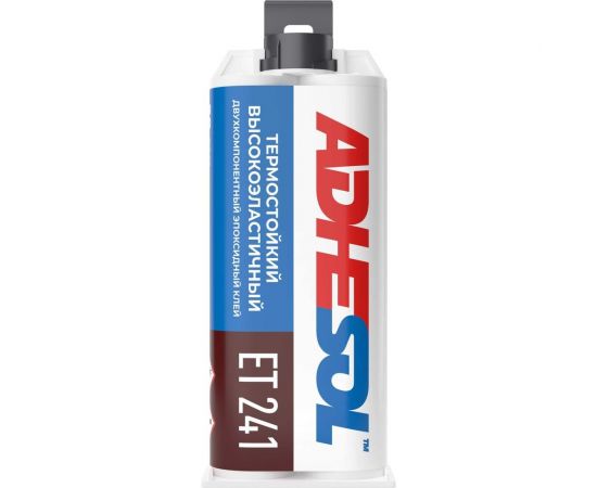 Термостойкий, высокоэластичный клей двухкомпонентный эпоксидный ADHESOL et241 50 мл 323855 – изображение 2