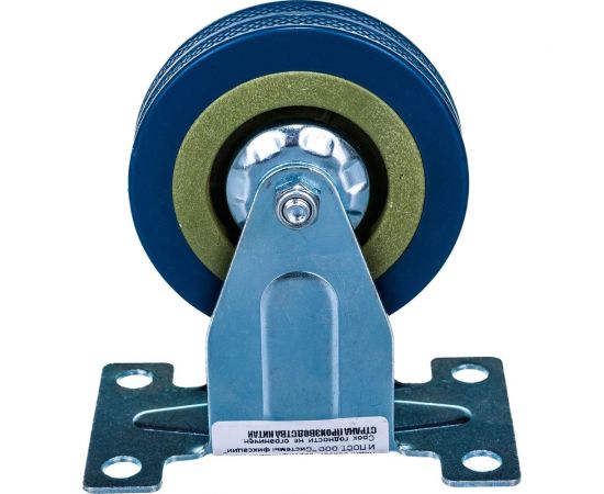 Колесная опора Tech-Krep неповоротная D75 п/п, сер рез, подшип. скольж, площадка - пакет 148492 – изображение 2