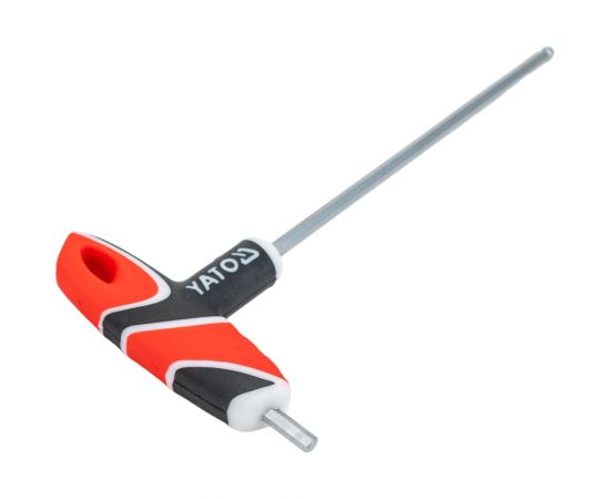 Шестигранный ключ с Т-образной рукояткой и шаром YATO 4 мм YT-05588 – изображение 3