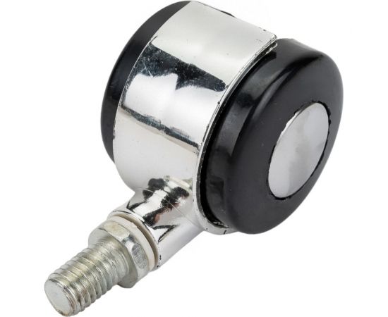 Мебельное колесо Tech-Krep поворотное, пластик, хром, резьба М10, D40, б/т - пакет 152331 – изображение 3