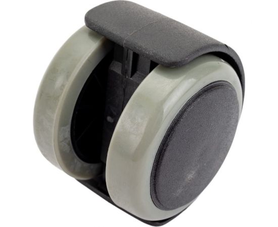 Мебельное колесо Tech-Krep поворотное, обрезиненный пластик, черный, резьба М10, D50, б/т - пакет 152354 – изображение 3