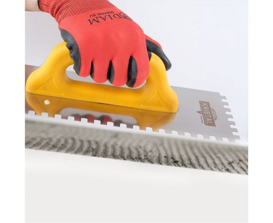 Гребёнка KRISTAL профессиональная 350x120мм, зуб 12x12 нержавейка, закрытая ручка 36521 – изображение 3