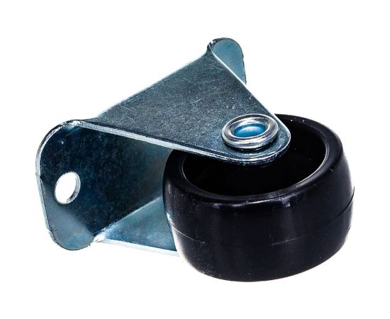 Выкатной неповоротный ролик Tech-Krep P.1. D 27 мм, накладной 151192 – изображение 3