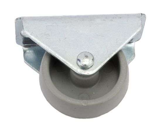 Выкатной неповоротный ролик Tech-Krep C.3, D30 мм, серый нейлон - накл. 148456 – изображение 4