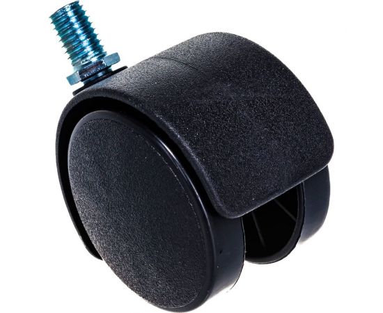Мебельная колесная опора Tech-Krep D50мм М10, поворотная без тормоза, с резьбой, черный нейлон - накладка 151197 – изображение 4