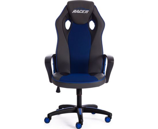 Кресло TetChair RACER кожзам/ткань, металлик/синий 36/10 13231 – изображение 5