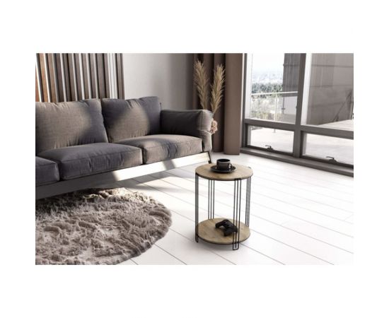 Журнальный столик Sheffilton SHT-CT33 черный муар/светлый орех SHT-СЖ10 – изображение 5