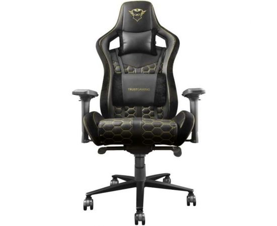 Компьютерное игровое кресло Trust Resto GXT 712 23784 черное кожзам Б0051859 – изображение 5