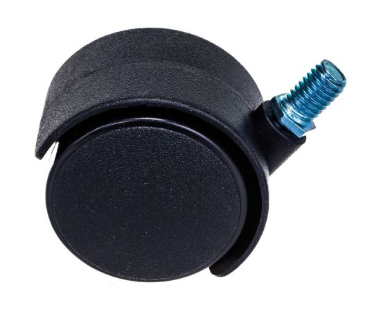 Мебельная колесная опора Tech-Krep D50мм М10, поворотная без тормоза, с резьбой, черный нейлон - накладка 151197 – изображение 6