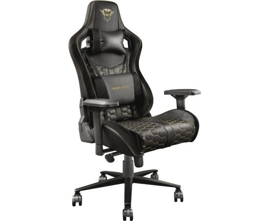 Компьютерное игровое кресло Trust Resto GXT 712 23784 черное кожзам Б0051859 – изображение 8