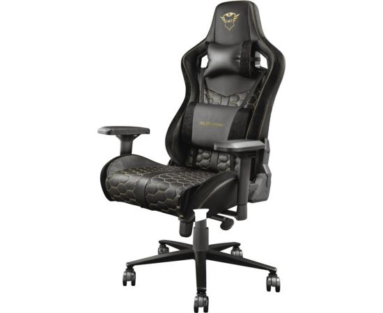 Компьютерное игровое кресло Trust Resto GXT 712 23784 черное кожзам Б0051859 – изображение 10