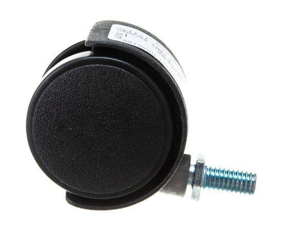 Мебельная колесная опора Tech-Krep D40 мм М8, поворотная без тормоза, с резьбой 151196 