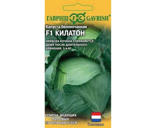 Семена ГАВРИШ Капуста белокочанная Килатон 10 шт. (Голландия) 1912237038 