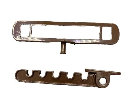 Гребенка ограничитель открывания KOMFORT москитные системы металлическая, коричневая, 1 шт. ОГАМК1 