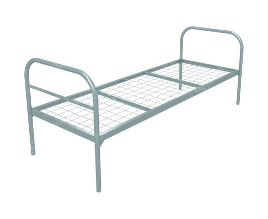 Одноярусная кровать SAMGRUPP металлическая ""бюджет +2"" (900x1900, сетка 100x50 2 перемычки) 17076 