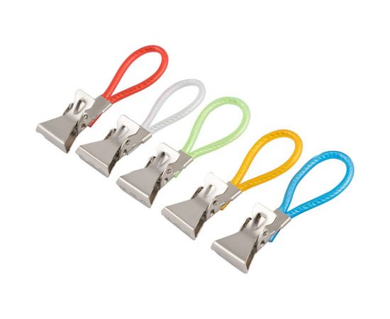 Набор прищепок для полотенец Рыжий кот Mollete-5R в наборе 5 шт нержавеющая сталь 985957 