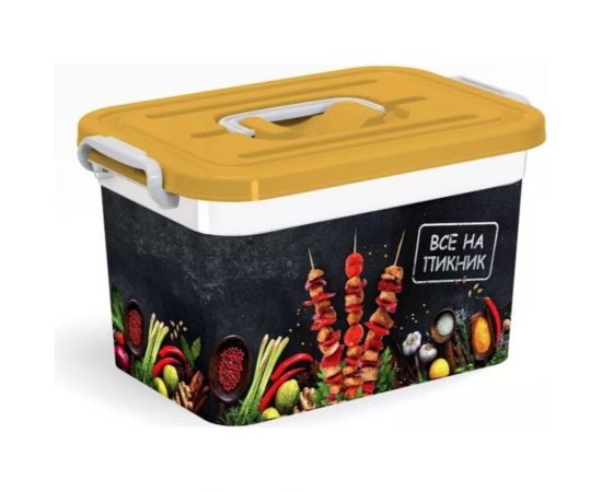 Контейнер для шашлыка Полимербыт ВСЕ НА ПИКНИК 10 л 438101100 