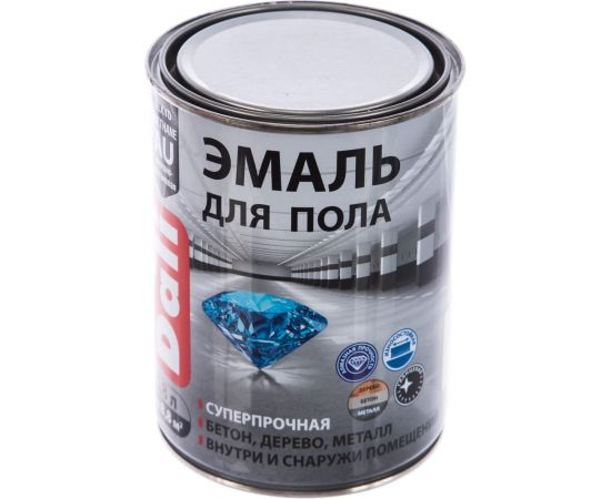 Эмаль для пола DALI база А 0,8 л 6 54998 