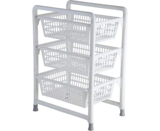 Контейнер для овощей Полимербыт 3 секции, с выдвижными лотками, лоток 9 л 63210621 