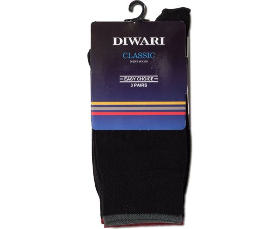 Мужские носки DIWARI CLASSIC 5С-08СП, р.27, 000 черный, 3 пары 1001330120030012000 