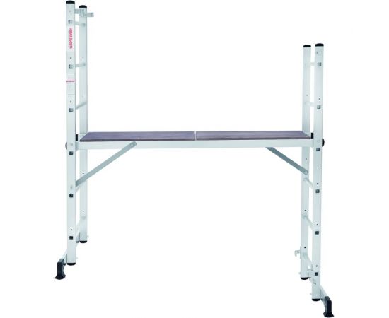 Лестница-помост Новая Высота nv 1415, 2x6 перекладин, помост 1,379x0,34 м, рабочая высота 2,8 м 415206 – изображение 12